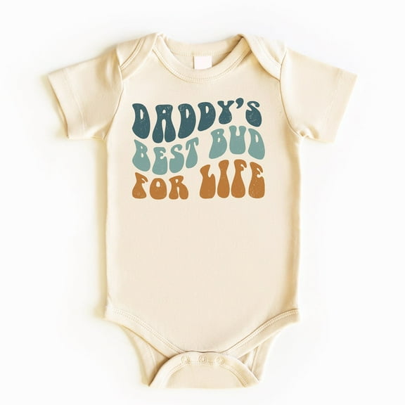 Daddy'S Best Bud Baby Bodysuit, Father'S Day Baby Bodysuit, Baby Bodysuit, Baby Boy Outfit, Baby Boy Gifts, Baby Shower Gift, Dad Gift Cute Baby Onesie, BABY BODYSUIT LAT 4424