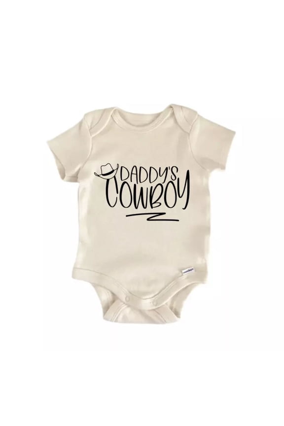Daddy'S Cowboy Western Country Baby Boy Girl Clothes Bodysuit Cute Newborn Cute Baby Onesie, BABY BODYSUIT LAT 4424