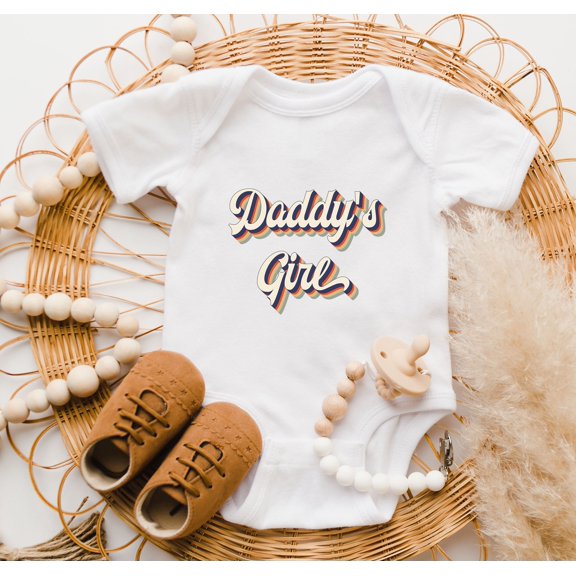 Daddy'S Girl Baby Onesie, Cute Father'S Day Shirt, First Father'S Day Natural Baby Bodysuit, Gender Neutral Gift, Announcement Onesie Cute and Cool Baby Bodysuit, BABY BODYSUIT LAT 4424