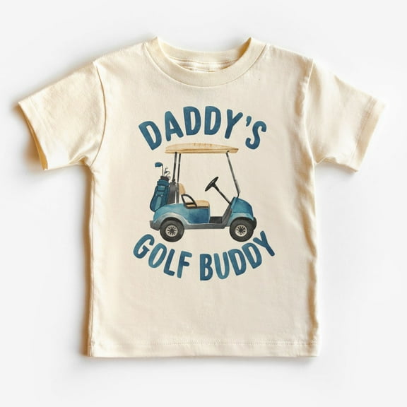 Daddy'S Golf Buddy Shirt - Father Son Golfing T-Shirt - Dad And Me Tees - Boho Kids & Youth Shirts TODDLER SHORT SLEEVE TEE BELLA CANVAS 3001T