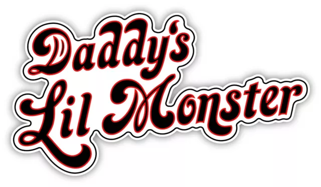 Daddy'S Lil Monster Cartoon Sticker Decal Laptop Wall Car Phone Harley ...