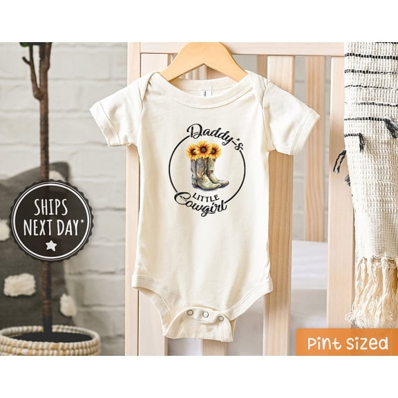 Daddy'S Little Cowgirl Onesie, Cute Cowgirl Onesie, Cute Country Girl Baby Onesie, Cowboy Boots Bodysuit Cute Baby Onesie, BABY BODYSUIT LAT 4424