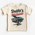 thumbnail image 1 of Daddy'S Little Mechanic Toddler Shirt - Retro Muscle Car Future Auto Mechanic Outfit - Dad And Me Tees - Boho Kids & Youth Shirts TODDLER SHORT SLEEVE TEE BELLA CANVAS 3001T, 1 of 3