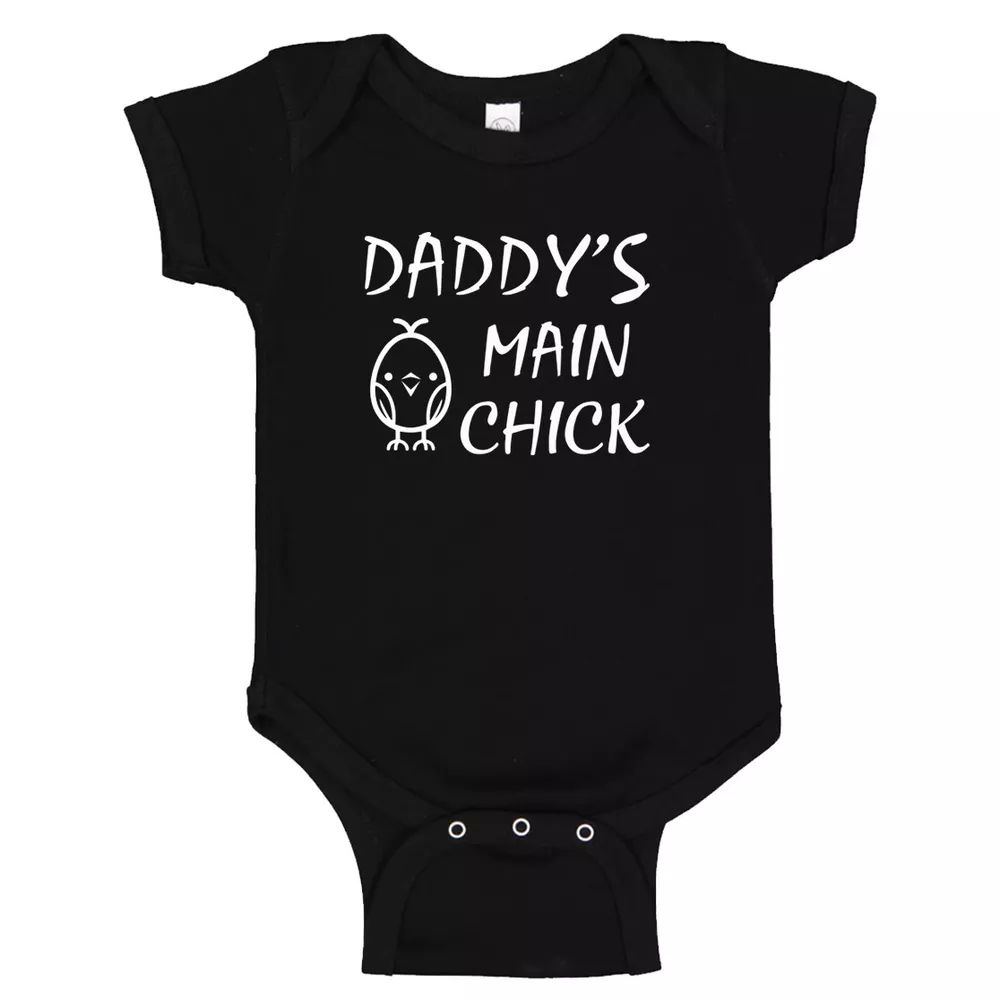 Daddy'S Main Chick Cutest Happy Easter Holiday Baby Bodysuit Unisex ...