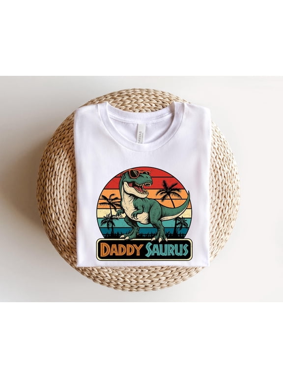 Daddy Saurus Dinosaur Dad Fathers Day Gift Daddysaurus Rex Father Family T-shirt