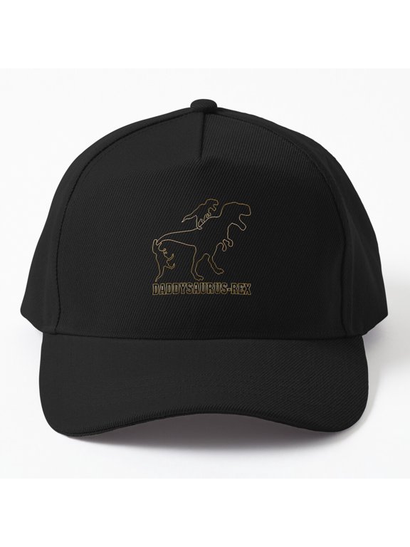 Daddy Saurus Rex Baseball Cap, T-Rex Dinosaur Dad Uncle Grandpa Family Design Hat