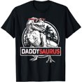thumbnail image 1 of Daddy Saurus T rex Dinosaur Men Father's Day Family Matching Unisex T-Shirt for Men Women, 1 of 5