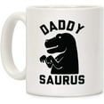 thumbnail image 1 of Daddy Saurus White 11 Ounce Ceramic Coffee Mug, 1 of 1