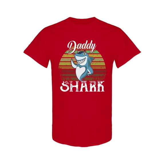 Daddy Shark Design T-Shirt Men -Image by Shutterstock, Male 3X-Large