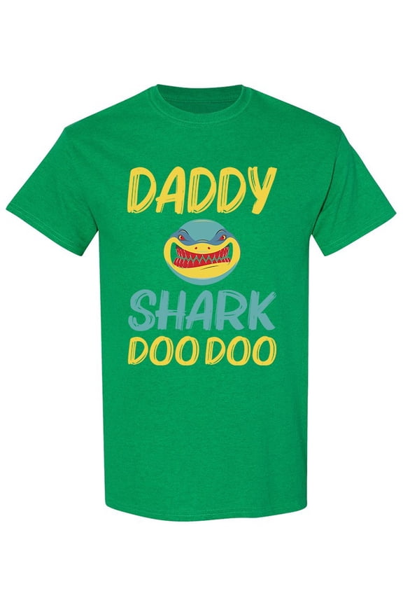 Daddy Shark Doo Doo Design T-Shirt Men -Image by Shutterstock, Male Large
