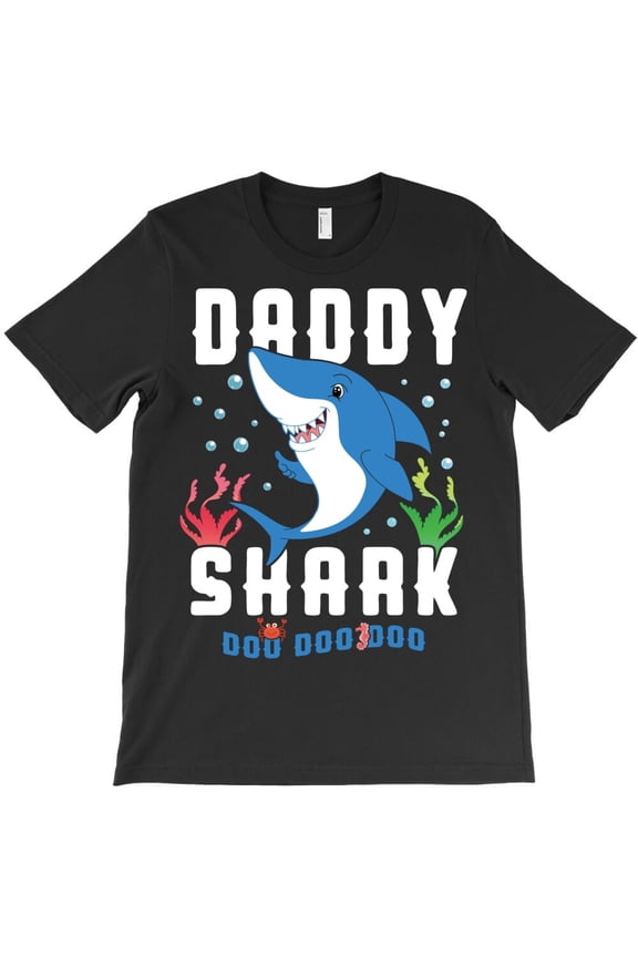 Daddy Shark Funny Family Matching Holiday Graphic H4216 T-Shirt, for Men and Women, Up to Size 5XL