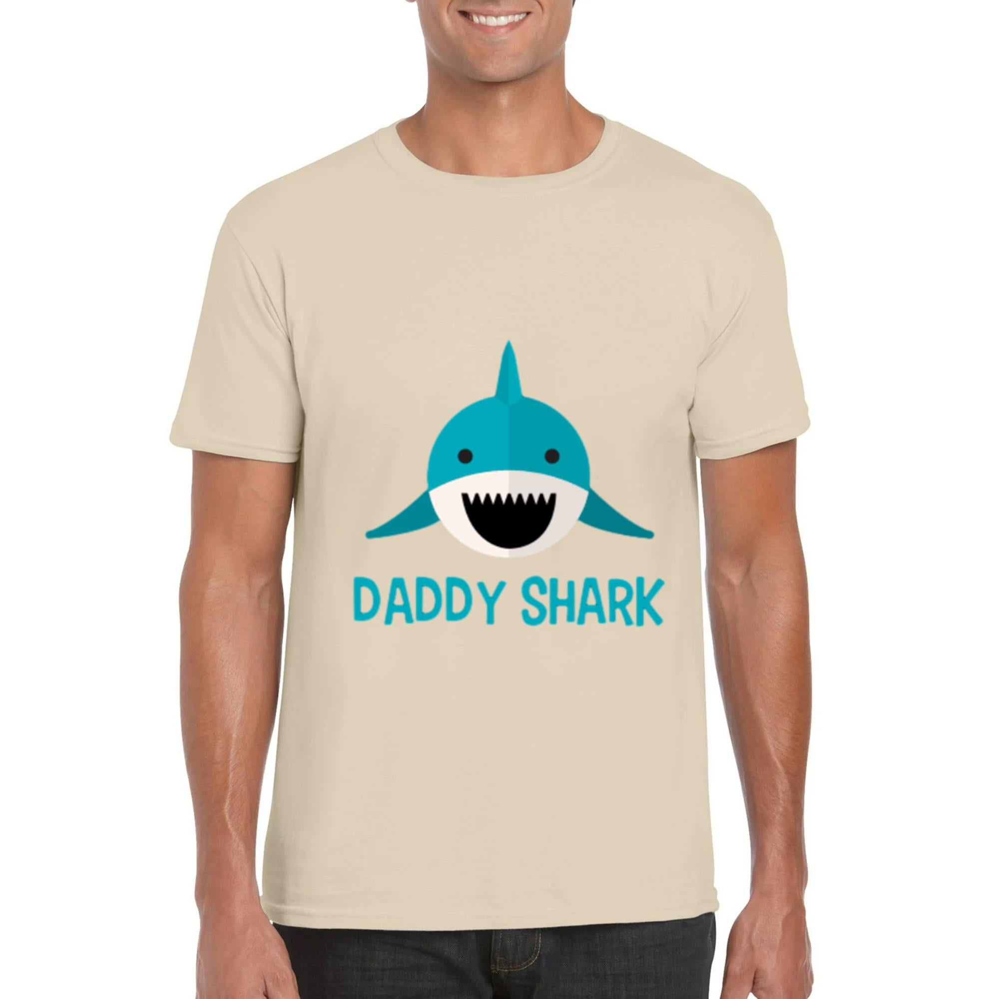 Daddy Shark Funny Fathers Day Doo Doo Doo Song Parody T-Shirt, for men