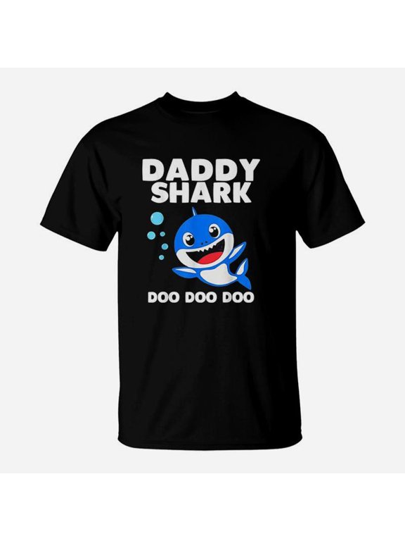 Daddy Sharkfunny Fathers Day TShirt