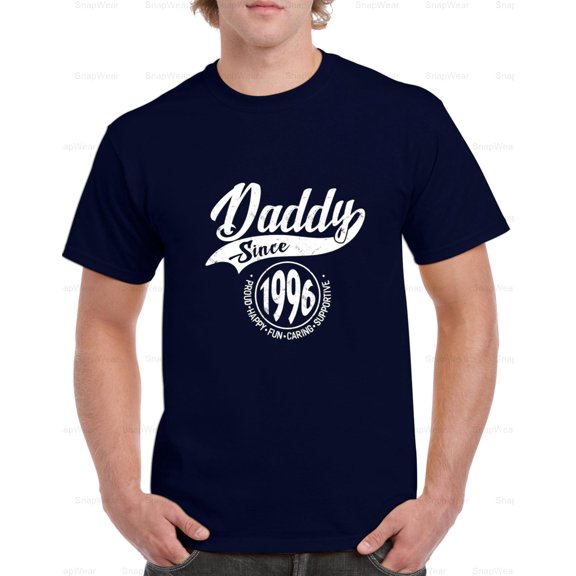 Daddy Since 1996 Fathers Day Gift Dad Men Established Best Ever T-Shirt Unisex, up to 5XL