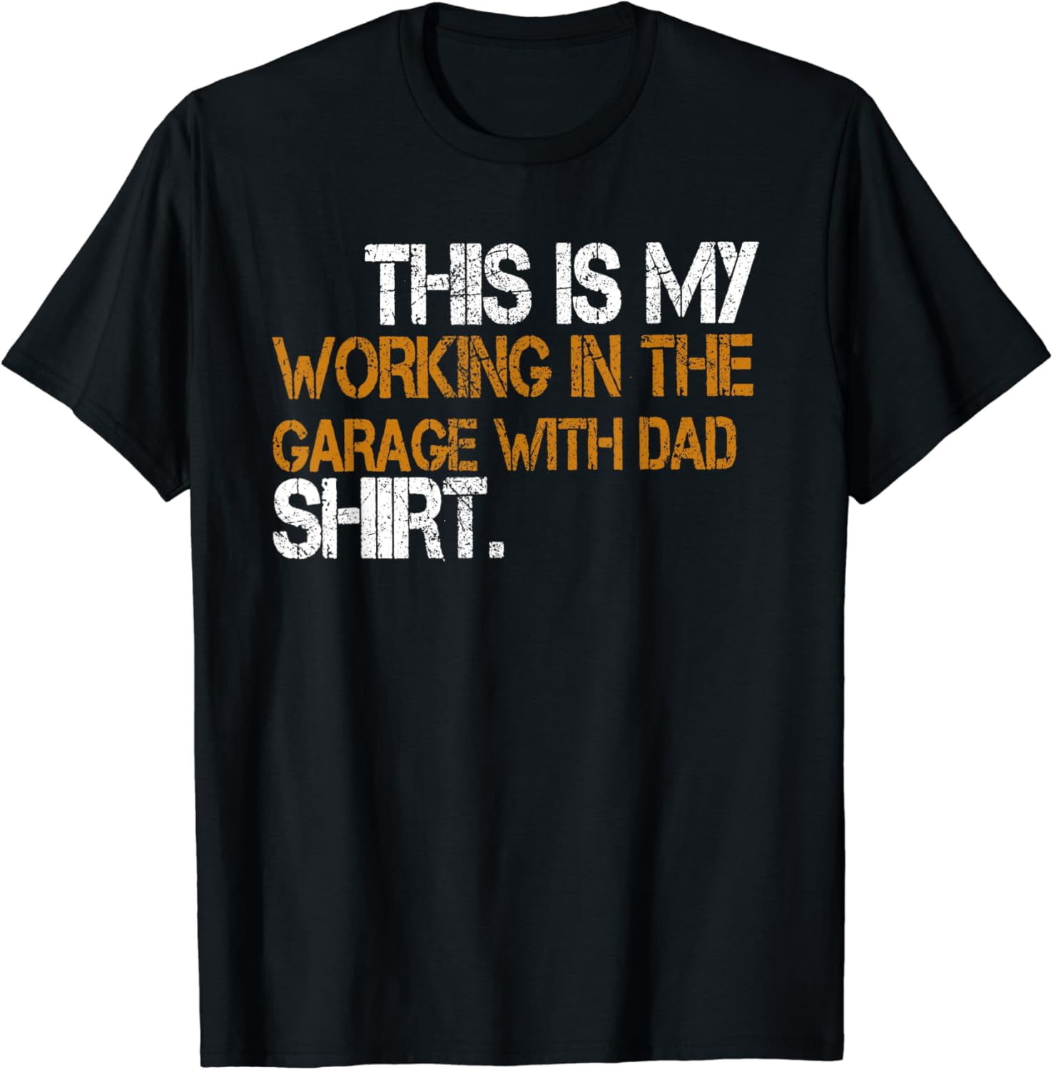 "This Is My Working In The Garage With Daddy" Baby Bodysuit & Toddler T-Shirt - Cute Dad Mechanic Gift