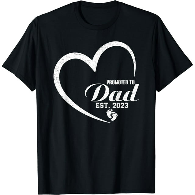 Daddy To Be New Dad Funny Promoted To Dad Est 2023 T-Shirt - Walmart.com