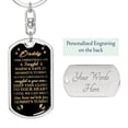 thumbnail image 1 of Daddy To Be, This Christmas I am Snuggled In Mommy's Tummy Luxury Keychain w. Engraving, 1 of 10