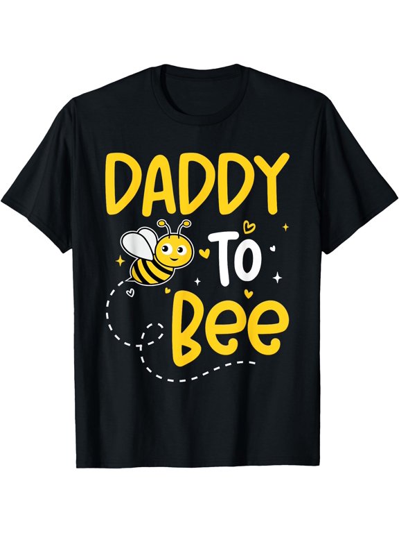 Daddy To Bee Funny Gender Reveal Bee Themed Matching T-Shirt