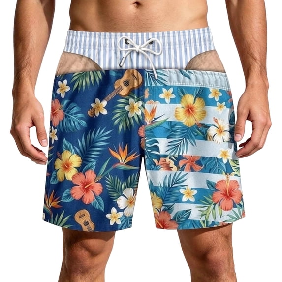 Daddy Trunks Funny Patriotic Men Swim Trunks, Birthday Gifts for Husband, Son, Grandson, 3D Novelty Graphic Board Shorts