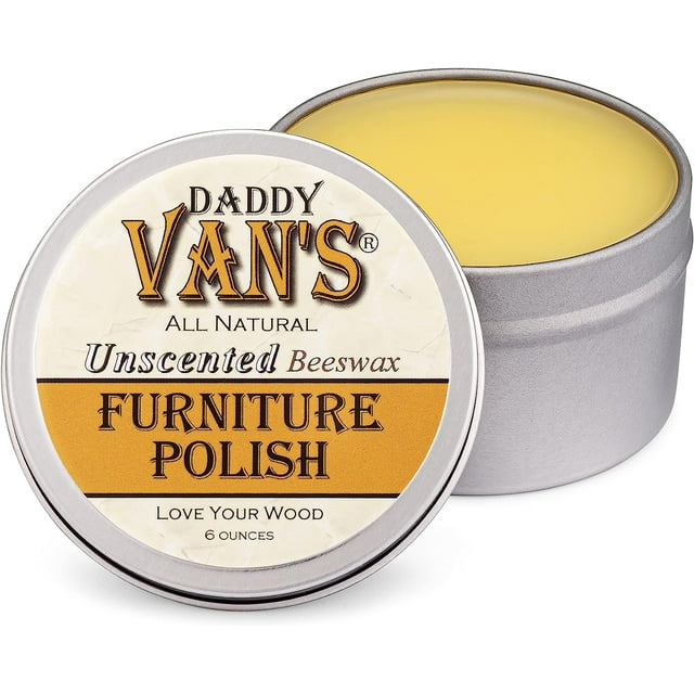Daddy Van's All Natural Unscented Beeswax Furniture Polish. Chemical