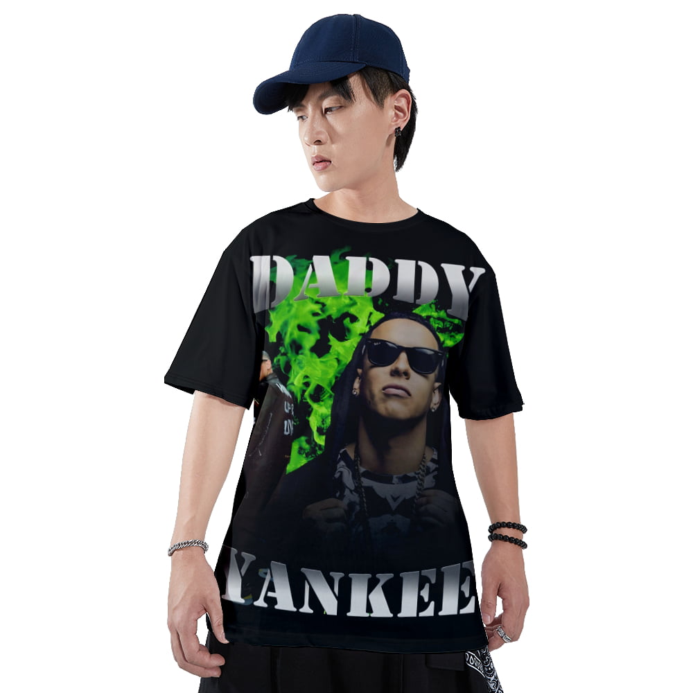 ZOSPEMF Daddy Yankee Legendaddy 3D Print Crewneck Tee Shirt Summer Short Sleeved Man/Woman, Men's, Size: 4XL, Other