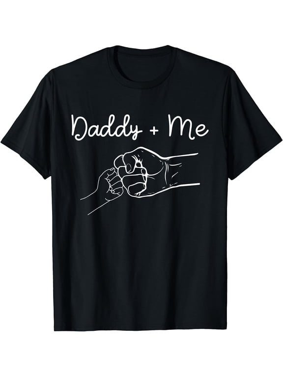 Daddy and Me Best Dad Ever Fist Bump Funny Father's Day T-Shirt