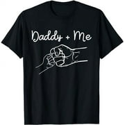 VTUWYM Daddy and Me Best Dad Ever Fist Bump Funny Father's Day T-Shirt