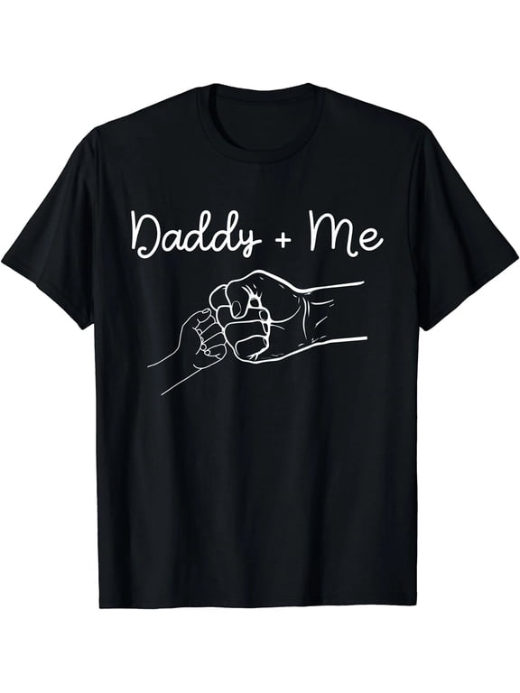 Daddy and Me Best Dad Ever Fist Bump Funny Father's Day T-Shirt