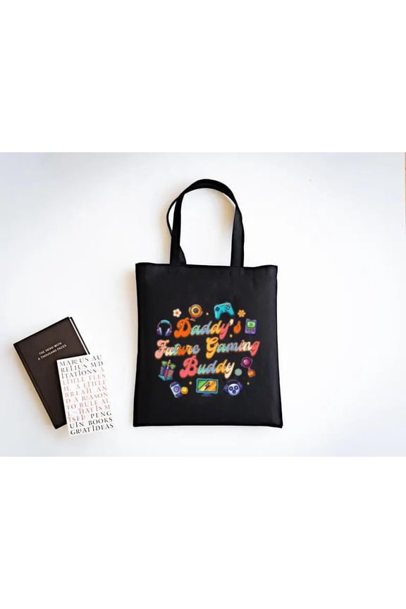 Daddy and Me Gaming Tote Bag with Future Buddy Vibe, a gift just for you