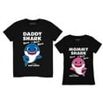 thumbnail image 1 of Daddy and Mommy Shark Shirts Mom and Dad Gifts Baby Shark Matching Set Outfits Mommy Black Medium / Daddy Black X-Large, 1 of 6