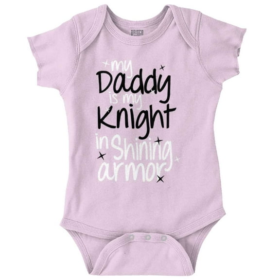Daddy is My Knight in Shining Armour Bodysuit Jumper Girls Infant Baby Brisco Brands NB