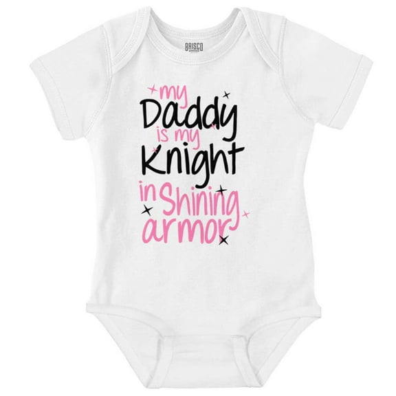Daddy is My Knight in Shining Armour Bodysuit Jumper Girls Infant Baby Brisco Brands NB