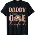 thumbnail image 1 of Daddy of Little Miss Onederful First Birthday Boho Rainbow T-Shirt, 1 of 3