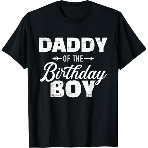 Daddy of the birthday boy son matching family for dad T-Shirt