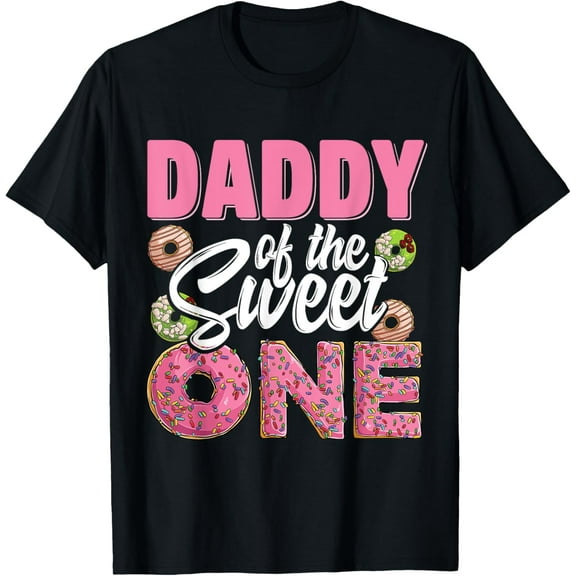 Daddy of the sweet one birthday 1st B-day Donut one party T-Shirt