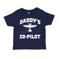 thumbnail image 1 of Daddy's Co-Pilot Toddler T-Shirt 2T Navy Blue, 1 of 3