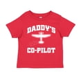 thumbnail image 1 of Daddy's Co-Pilot Toddler T-Shirt 4T Red, 1 of 3