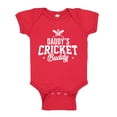 thumbnail image 1 of Daddy's Cricket Buddy Baby Bodysuit One Piece 24 mo Red, 1 of 3