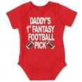 thumbnail image 1 of Daddy's Fantasy Football Pick Sports Romper Boys or Girls Infant Baby Brisco Brands 18M, 1 of 1
