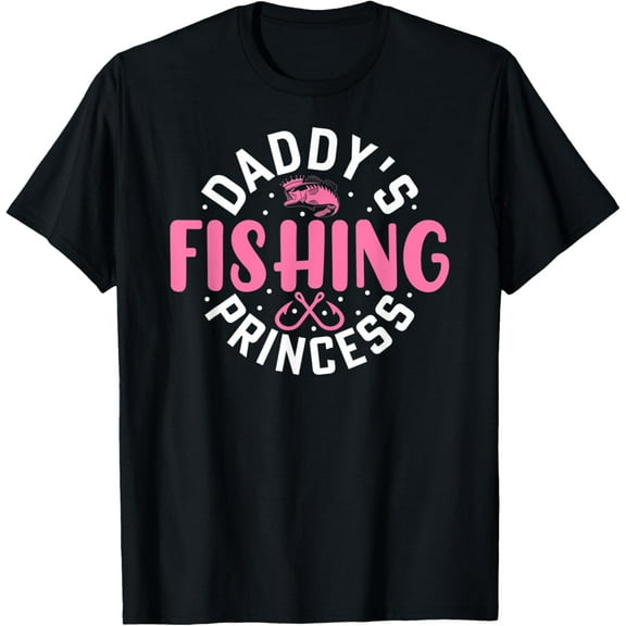Daddy's Fishing Princess Cute Fishing T-Shirt
