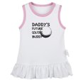 thumbnail image 1 of Daddy's Future Golfing Buddy Funny Dresses For Baby, Newborn Babies Skirts, Infant Princess Dress, 0-24M Kids Graphic Clothes (White Sleeveless Dresses, 12-18 Months), 1 of 4