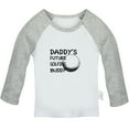 thumbnail image 1 of Daddy's Future Golfing Buddy Funny T shirt For Baby, Newborn Babies T-shirts, Infant Tops, 0-24M Kids Graphic Tees Clothing (Long Gray Raglan T-shirt, 18-24 Months), 1 of 4