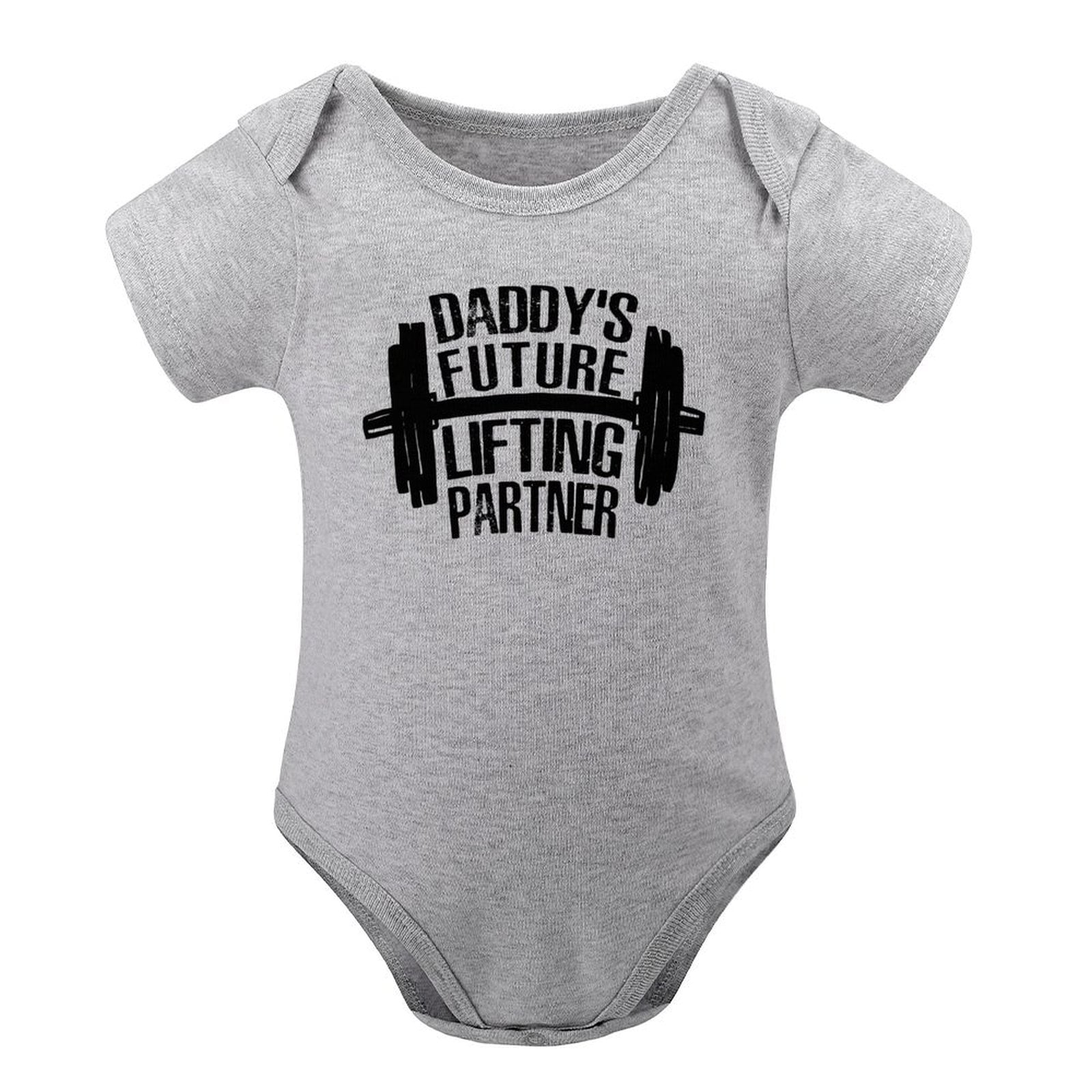 Daddy's Future Lifting Partner - Baby Clothes - Funny Newborn Bodysuit ...