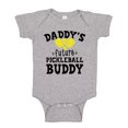thumbnail image 1 of Daddy's Future Pickleball Buddy Baby Bodysuit One Piece NB Athletic Heather, 1 of 3