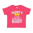 thumbnail image 1 of Daddy's Future Pickleball Buddy Toddler T-Shirt 4T Cyber Pink, 1 of 3