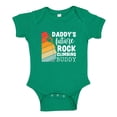 thumbnail image 1 of Daddy's Future Rock Climbing Buddy Baby Bodysuit One Piece NB Kelly Green, 1 of 3