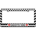 thumbnail image 1 of Daddy's Girl Love with Hearts License Plate Tag Frame, Multiple Colors, 1 of 1