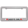 thumbnail image 1 of Daddy's Girl Love with Hearts License Plate Tag Frame, Multiple Colors, 1 of 1