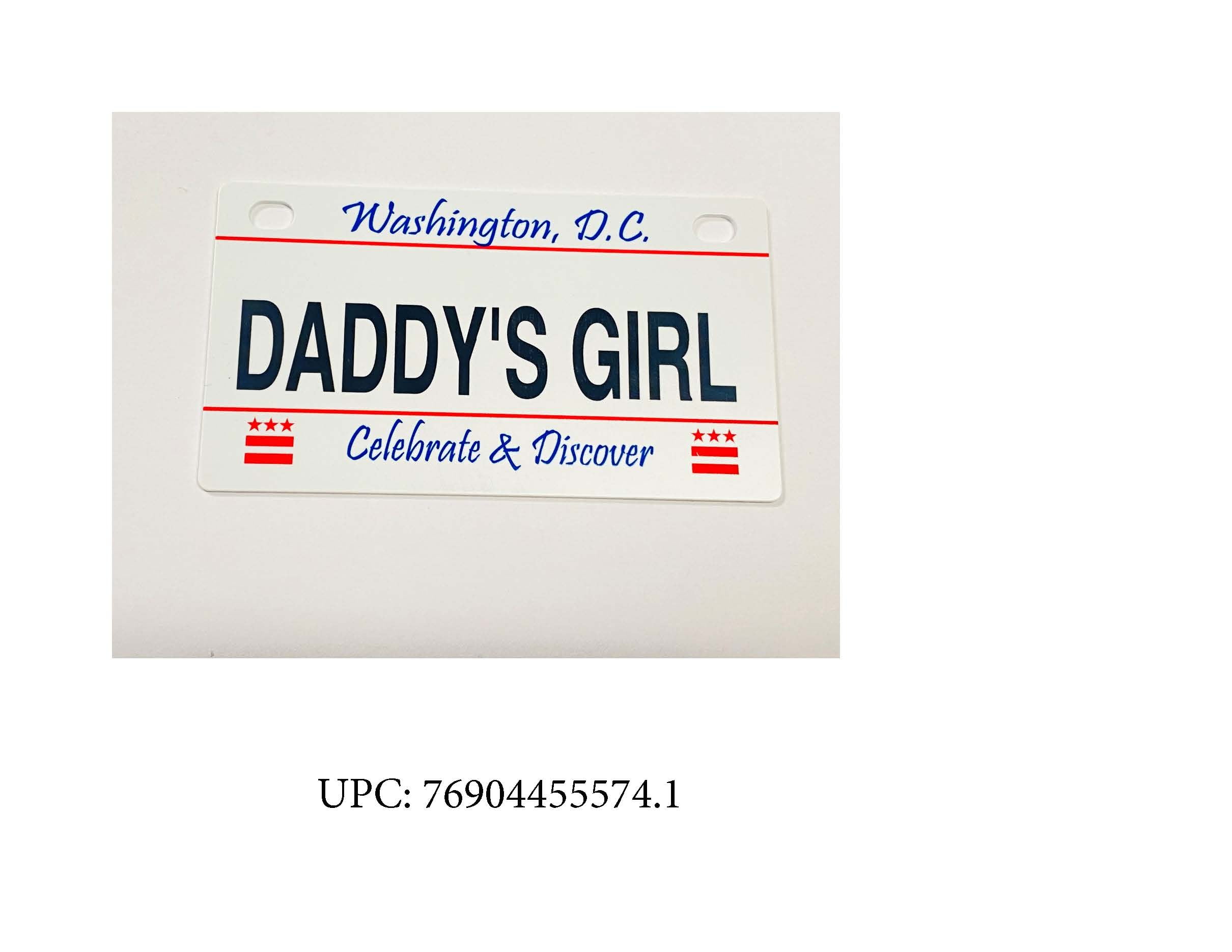 Daddy's Girl Mini Bike Plate Add On Accessory