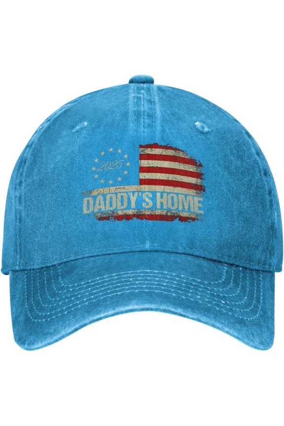 Daddy's Home 2025 USA Flag Hat 47 Baseball Cap Dad Hats Natural